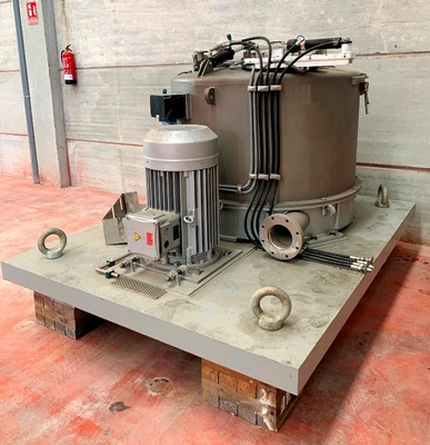 Krauss-Maffei VZU 125/2.5 ATEX perforate basket centrifuge, 316L SS.