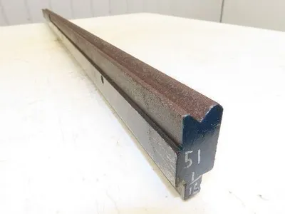 Press Brake Die 51" Long 90° V 1/2" W 1/4" D 1-3/4" H 1/2" Tang