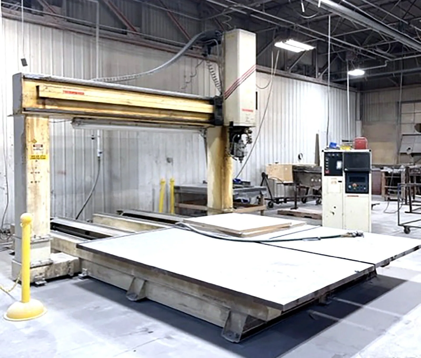 (2) 5' x 10' TABLES THERMWOOD MODEL C67DT 5 AXIS CNC ROUTER WITH UPGRADED CNC