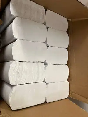 Premium White Folded Towels
