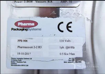 Used 2017 PALLAY PACK 2-2 BFNT Tablet/Capsule Counters | Star Industries #1253738