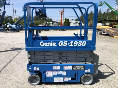 Used 2007 GENIE GS-1930 ELECTRIC SCISSOR LIFT Scissor Lifters Alberta CA | Adcock Equipment #1418060