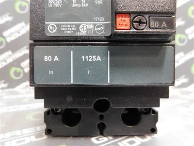 Square D HGL26080C Circuit Breaker 80A 600VAC 250 VDC 2 Pole Type HG 150 New NIB