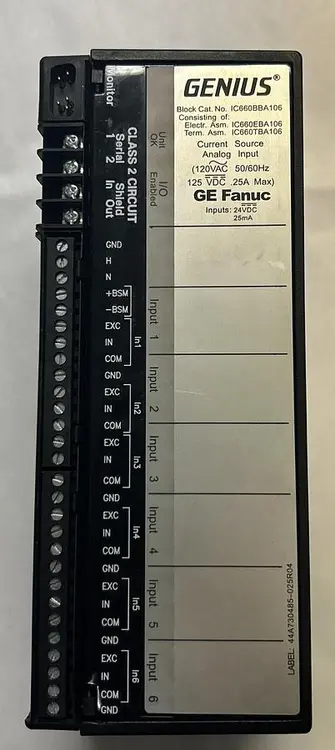 Used GE FANUC IC660BBA106 PLC Input & Output Ohio US | Surplus Asset Holdings #1242943