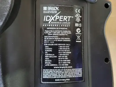 USED BRADY IDXPERT