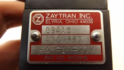 Used ZAYTRAN _UNKNOWN_ Parts (Hydraulics and Pneumatics) | OCO Industrial #1645700