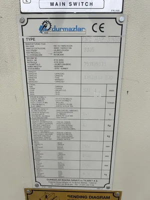 Used 2005 DURMA HAP 30160 Press Brakes Georgia US | The Equipment Hub #1389603