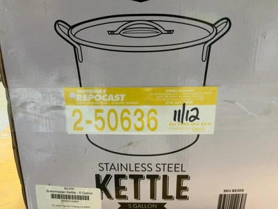 Used LOT OF (4) BREWMASTER 5 GALLON STAINLESS STEEL BREW KETTLES Brewing Equipment Michigan US | Miedema Asset Management Group #1580070