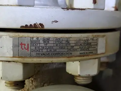 USED TY VALVE CORPORATION 102-RF-008