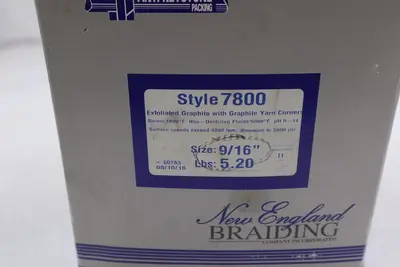 NEW ENGLAND BRAIDING 7800 9/16" 5.20 lbs ANTI KEYSTONE PACKING STOCK #3229