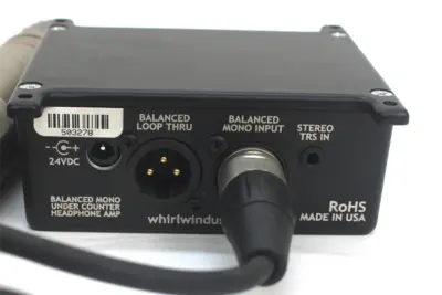 Whirlwind HAUCXL Under Counter  Headphone Amplifier Control Box, W/ AKG C1000 S  Microphone