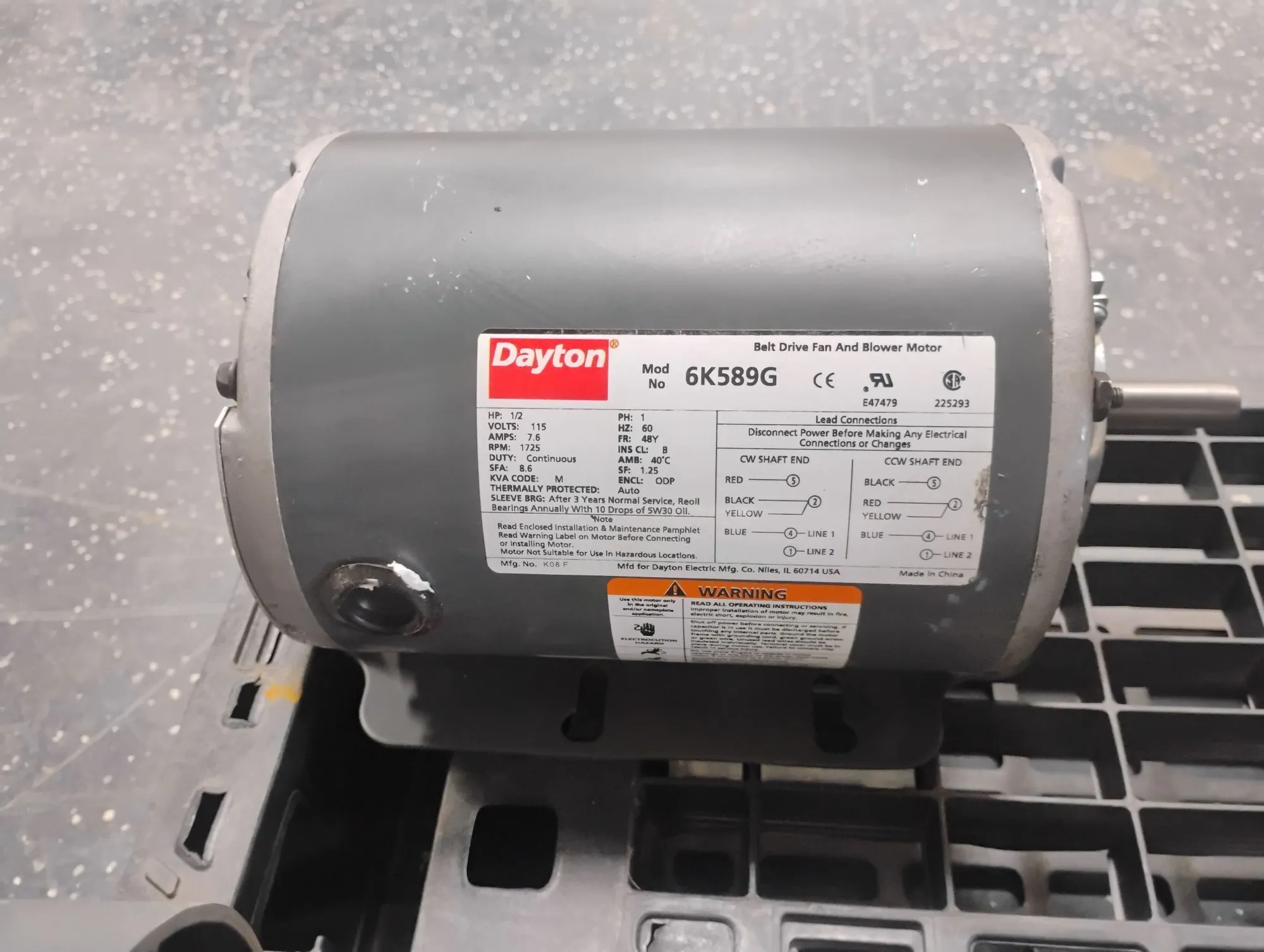 USED DAYTON 6K589G