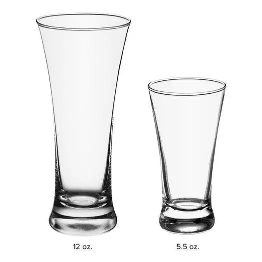 Acopa 12 oz. Flared Pilsner Glass - 12/Case
