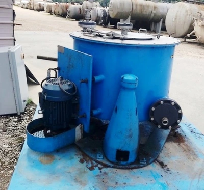 Sharples 30 x 18 ECM solid basket centrifuge, 316SS.