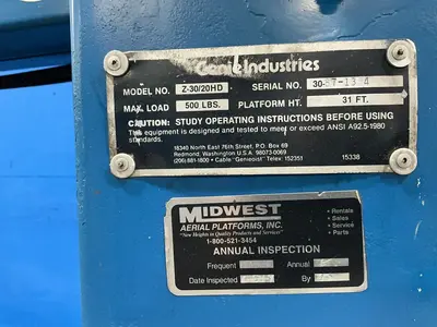 Used GENIE INDUSTRIES Z30/20 HD Material Handling (misc) Ohio US | HGR 24 #1413293