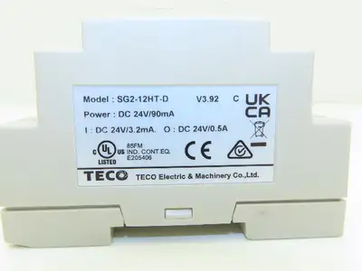 Teco SG2-12HT-D Programmable Logic Relay Controller PLC Input Output 24VDC