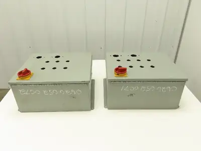 C & I Electrical Enclosure 16x14x8" Backplate Wall Mount 3Ph Disconnect Lot of 2