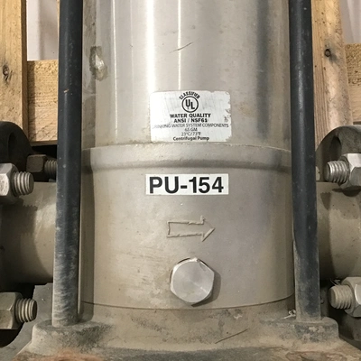 Grundfos A96523763-P10751197 Vertical Multistage Centrifugal Pump 3521RPM 60Hz