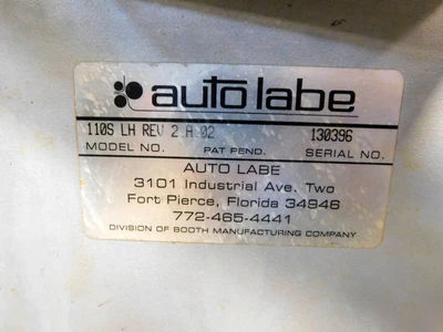 USED AUTOLABE WRAP AROUND