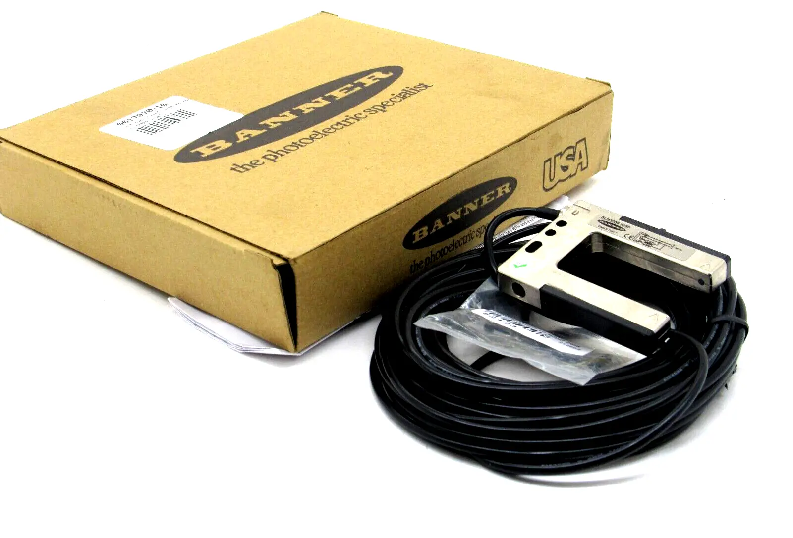 NEW BANNER SLM30B6 W/30 SLOT SENSOR 30 FT 75015 SLM30B6W30