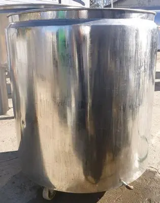 Tank, 325 Gallon, 316 Stainless Steel, 45" x 47", Jacketed, OT/SB #S743435