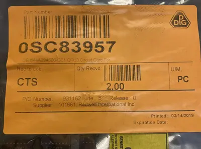 Used GENERAL ELECTRIC 44A294506-G01 Miscellaneous Equipment (Electrical & Power) | Surplus Asset Holdings #1201983