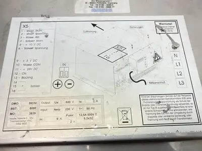 USED PLATING ELECTRONIC POWER STATION 3A 600V