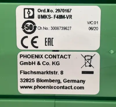 NEW PHOENIX CONTACT UMKS- F48M-VR MODULE 2970167 UMKSF48MVR