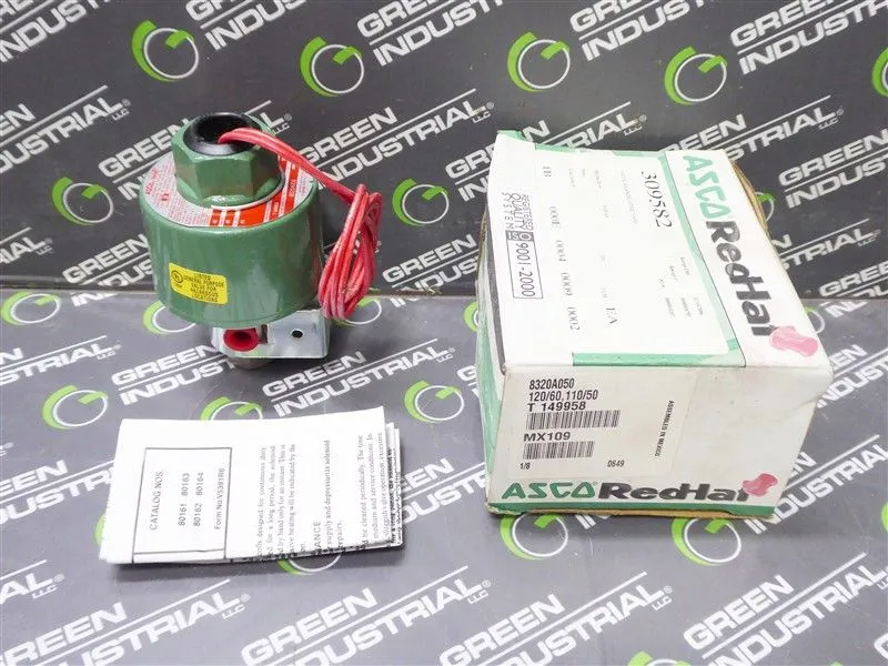 ASCO 8320A050 Red Hat Solenoid Valve New NIB