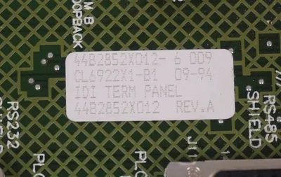 USED FISHER ROSEMOUNT CL6922X1-B1 TERM PANEL 44B2852X012-6