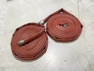 New | in-Stock Angus Red Chief Red Nitrile Rubber Fire Hose 75' LOT OF 2 Commercial Materials & Supplies Michigan US | Maverick Industrial Sales #1391897