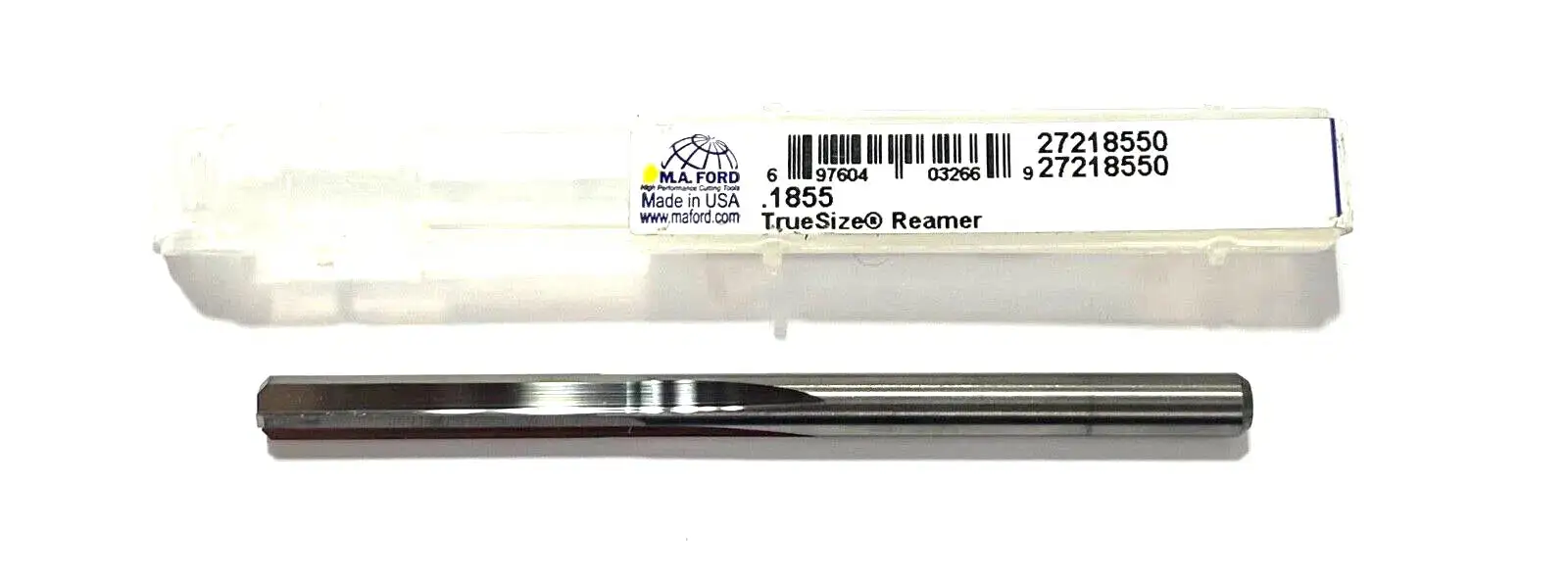 M.A. Ford .1855 Solid Carbide TrueSize Chucking Reamer 4 Flute USA Made 03266