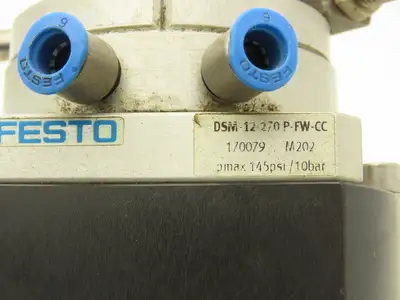 Festo DSM-12-270 P-FW-CC Double Acting Semi-Rotary Vane Actuator W/ Metal Stops