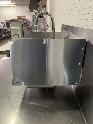 Used John Boos Used John Boos PBHS-W-0909 Stainless Steel Hand Sink with Faucet Sinks Illinois US | Falcon Restaurant Supply #1375051