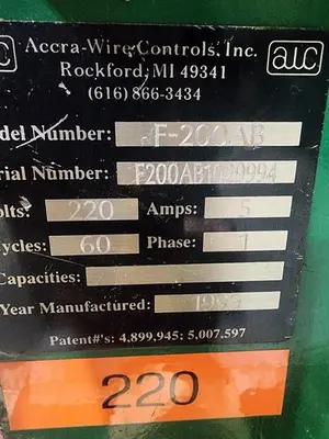 USED ACCRA F-200AB