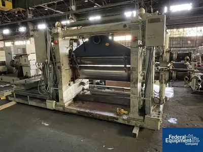 USED Berstorff 1,610 MM (63") Berstorff Vertical Two Roll Calander Sheet Stack