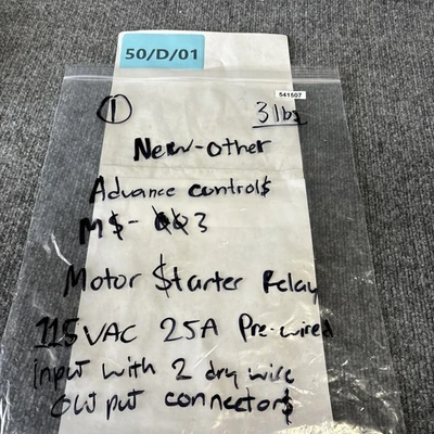 New | in-Stock Advance Controls MS-003 Misc Electrical & Power Parts California US | Davliegogo LLC #1710261