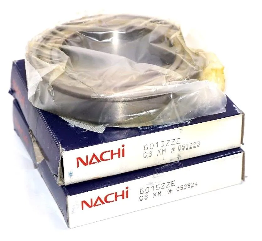 2 NEW NACHI 6015ZZE SHIELDED BEARINGS