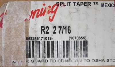 NEW BROWNING R2 2 7/16 SPLIT TAPER BUSHING R22716