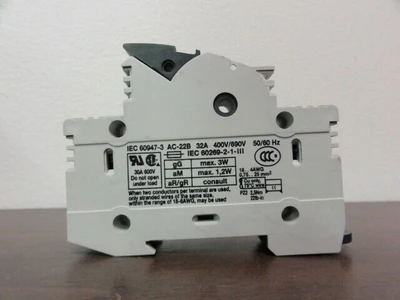 Wohner Model AES 1x38 31 110 Fuse Holder 32A 690V 1P