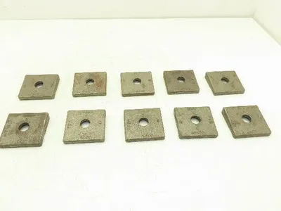 Acco Bridge Crane Rail Support Clamp Plate Cast Iron 2-1/2 x 2-3/4" Lot of 10