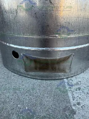 USED ALLOY PRODUCTS 45 LITER STAINLESS STEEL PRESSURE VESSEL 130 PSI