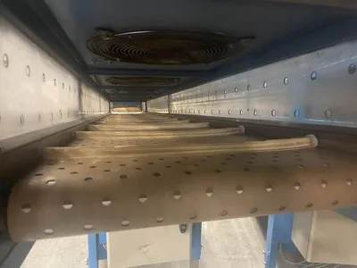 17.5ft Cleated Incline Cooling Conveyor 32” W x 86” H