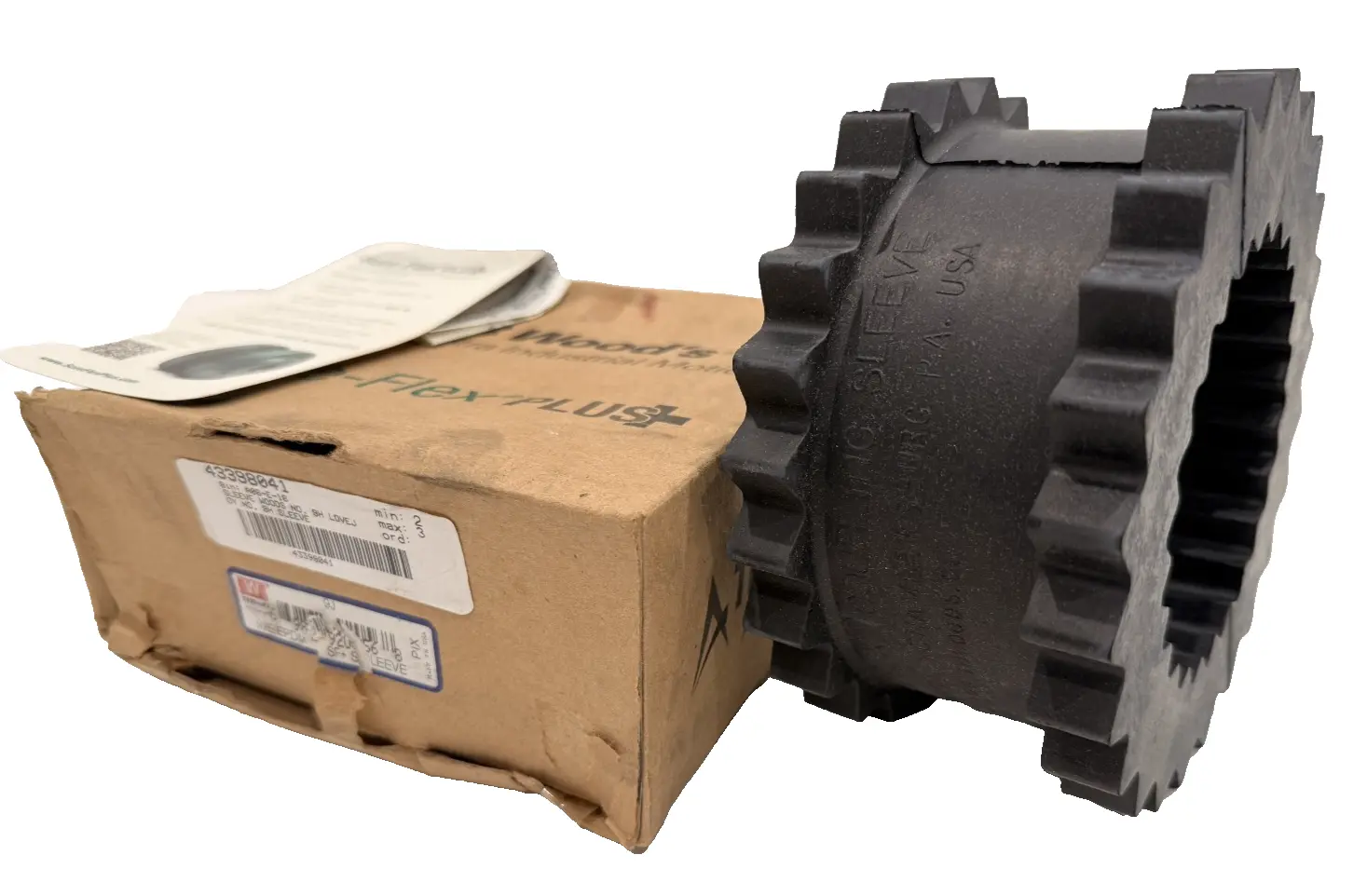 NEW TB WOODS 9JE EPDM SURE-FLEX PLUS SF+ COUPLING SLEEVE INSERT