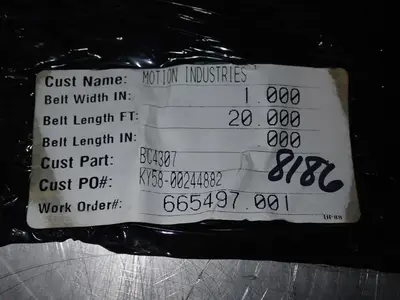 1" X 20" Synchronous Timing Belt