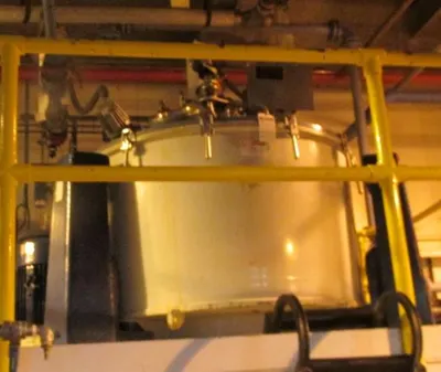 Ferrum DSZ-UR/T/HA 1250/630 perforate basket centrifuge, Eldon-coated.