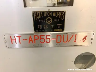 Used HATA HT-AP55-DU Tablet Presses Illinois US | Aaron Equipment #85448