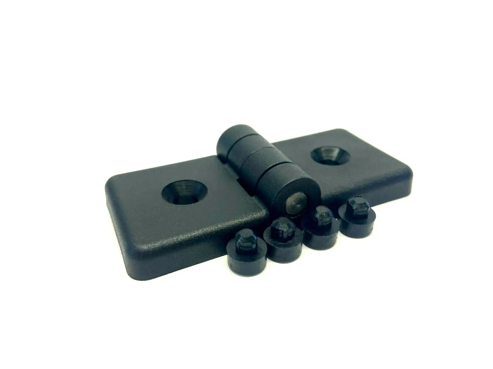 12252 | Heavy Duty Plastic Hinge 45mm x 45mm w/ 4 Center Pins 10mm Slot - New Other