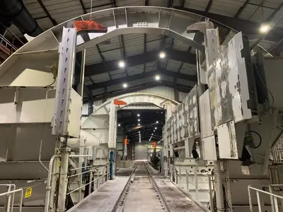McDowell Wellman -Metso Rotary Tipper - Dumper Rail Car to Barge Coal Transloading