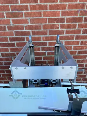 USED DORNER STAINLESS STEEL CONVEYOR INSPECTION MACHINE W/ OPTEL CONTROLLER